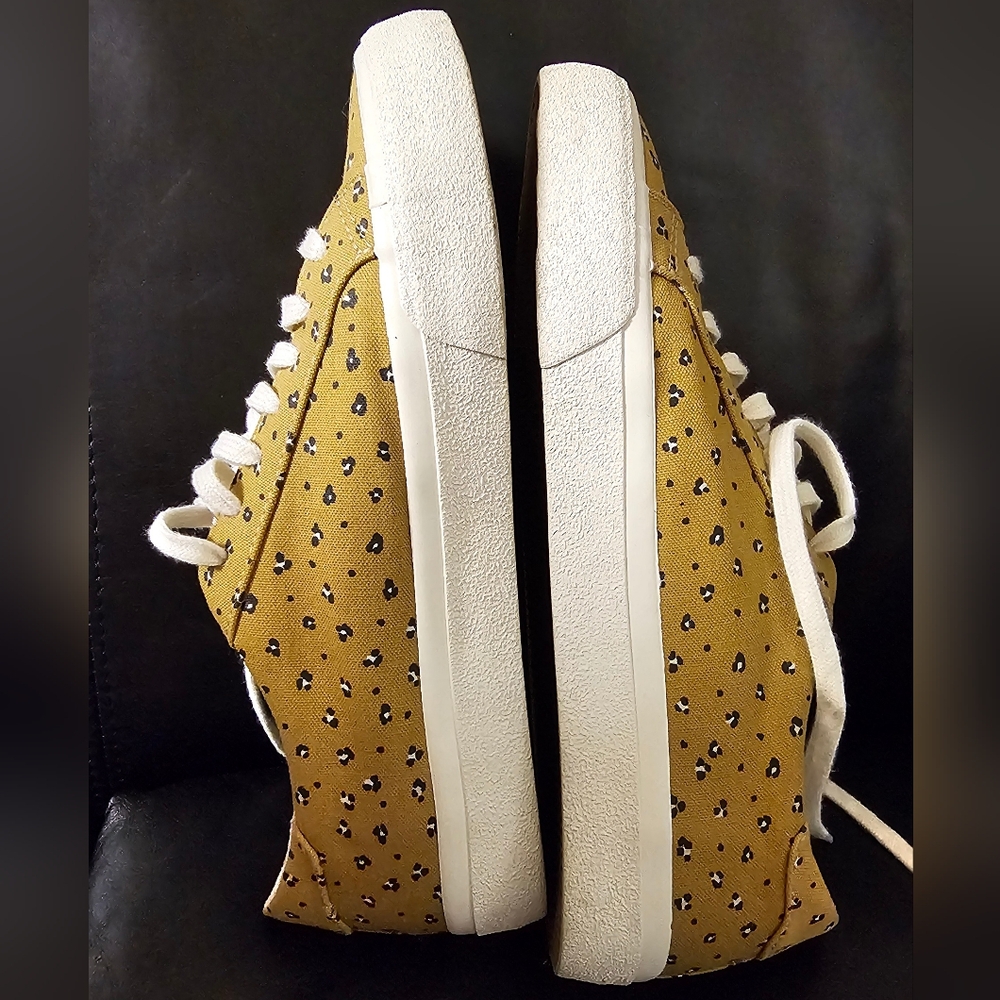 Madewell Sidewalk Low Top Sneakers Mini Leopard Print Women Size 8 EUC - Picture 12 of 15